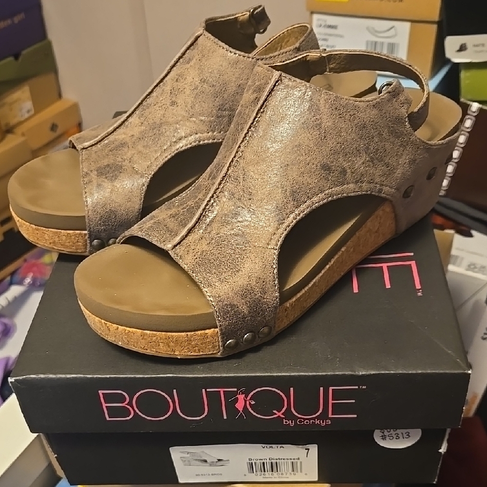 Corkys Boutique Brown Ankle Booties
